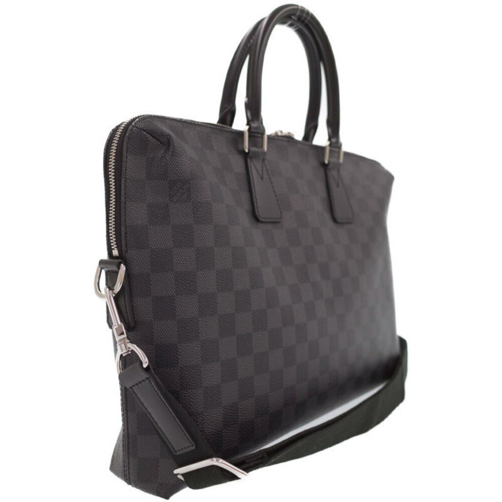 Louis Vuitton PDJ Damier Porte Black Document Graphite Jour Bag